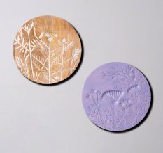 Delicate Flora Wall Plate Set of 2